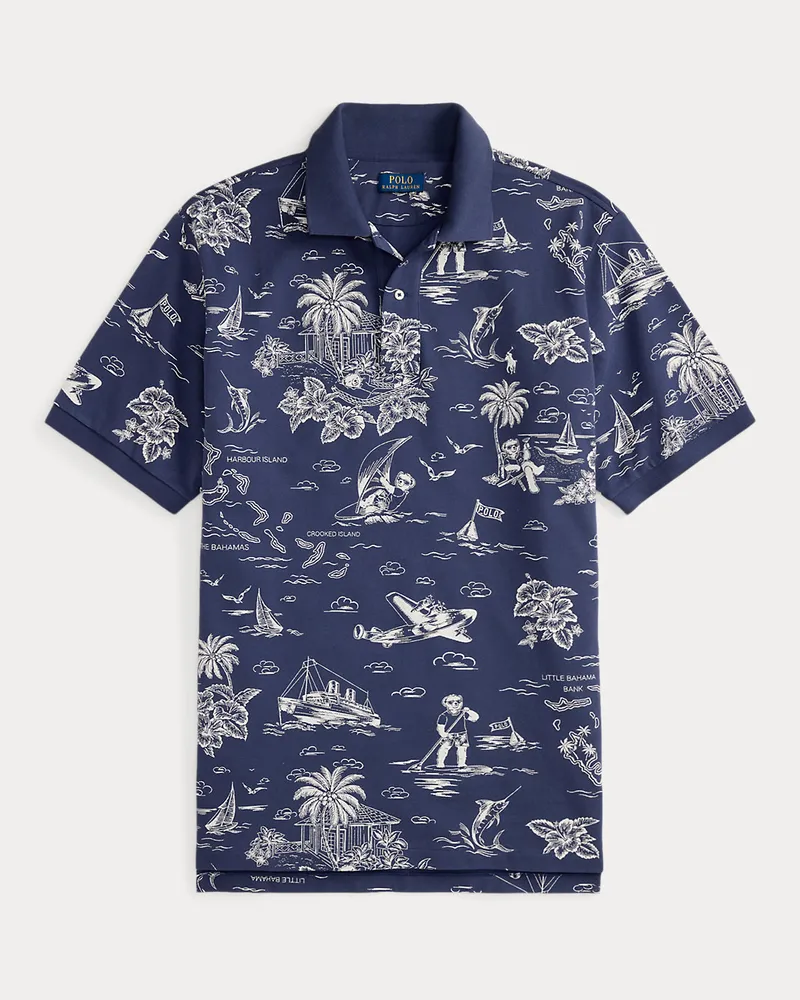Ralph Lauren Große Größen - Piqué-Poloshirt mit Polo Bear Blue