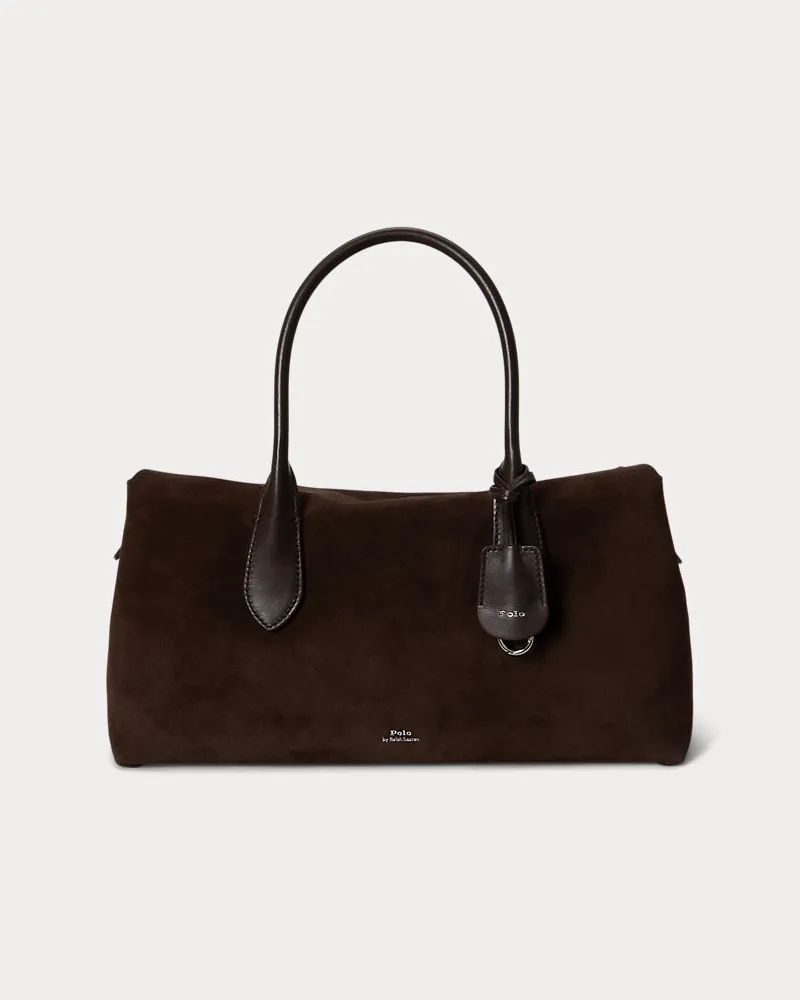 Ralph Lauren Umhängetasche Bellport aus Wildleder Brown