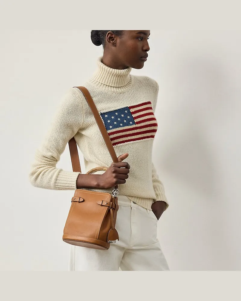 Ralph Lauren Kleine Beuteltasche  Ralph Lauren aus Kalbsleder Brown