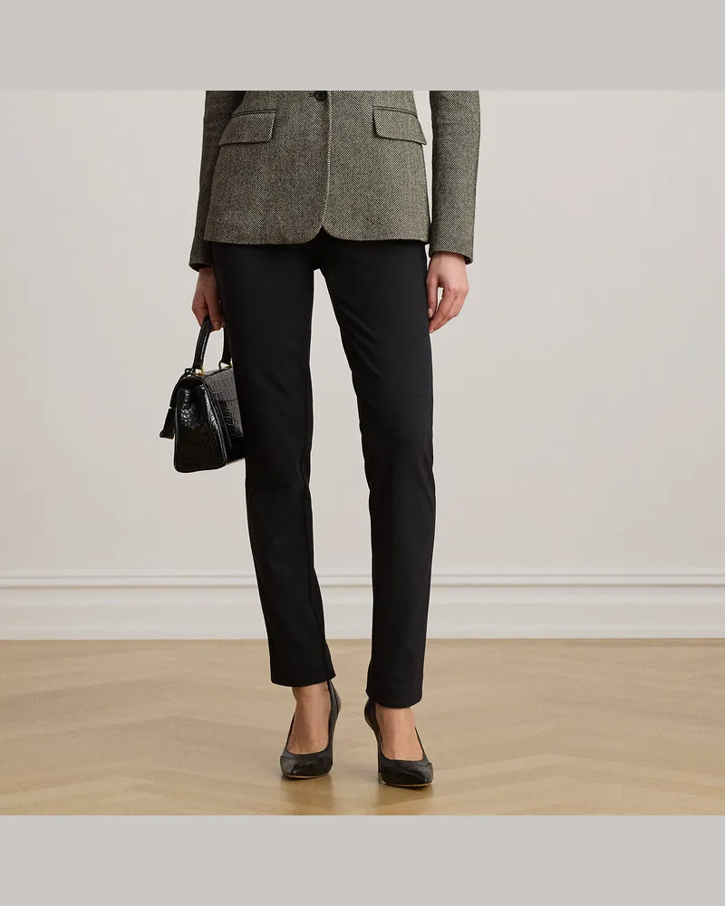 Ralph Lauren Knöchellange Hose aus Ponté Black