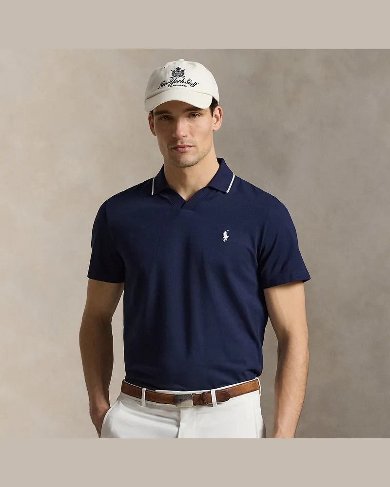 Ralph Lauren Tailored-Fit Performance-Poloshirt Blue