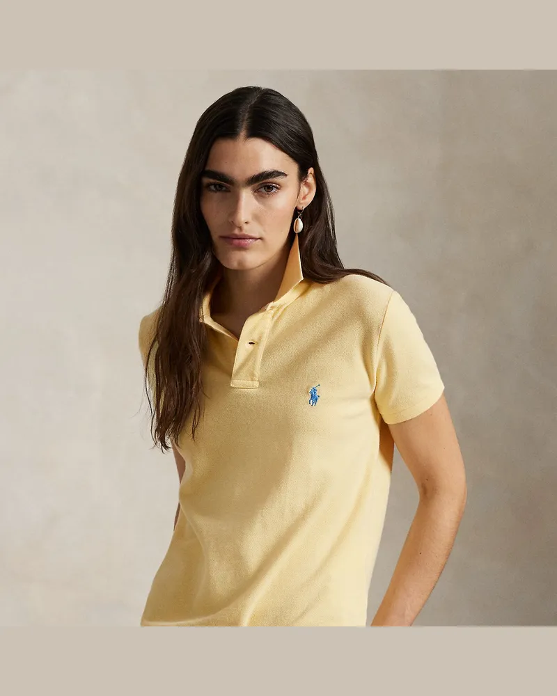 Ralph Lauren Classic-Fit Piqué-Poloshirt Yellow