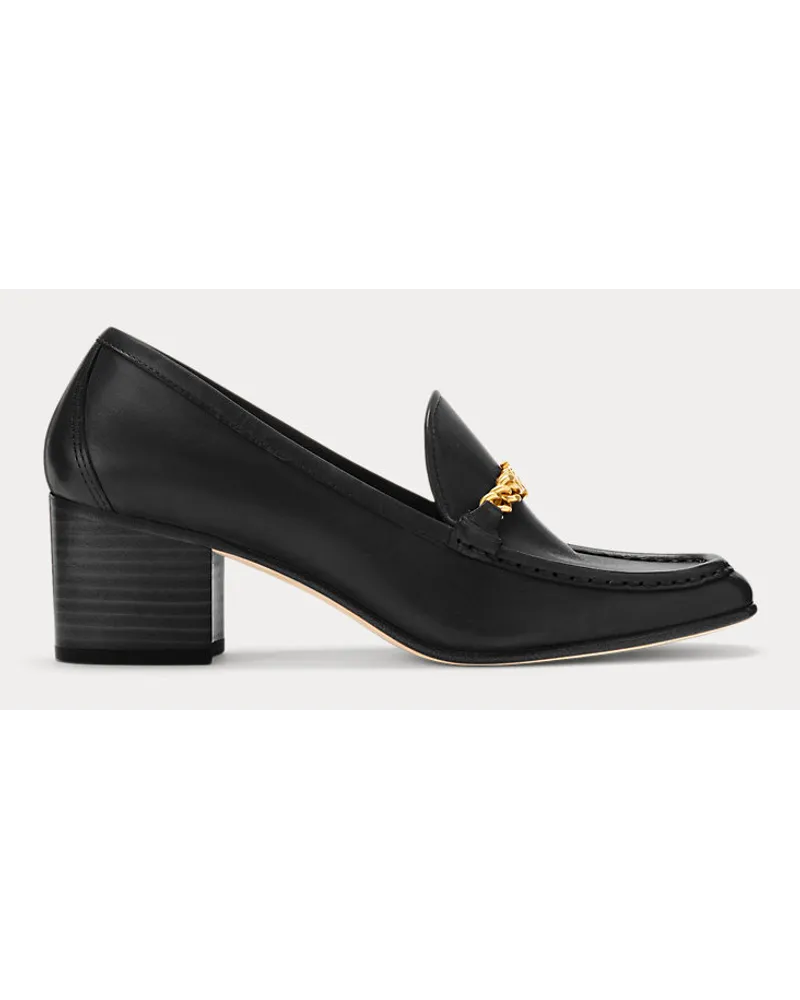 Ralph Lauren Pumps Winslet aus poliertem Leder Black