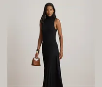 Ärmelloses Maxikleid mit Rollkragen