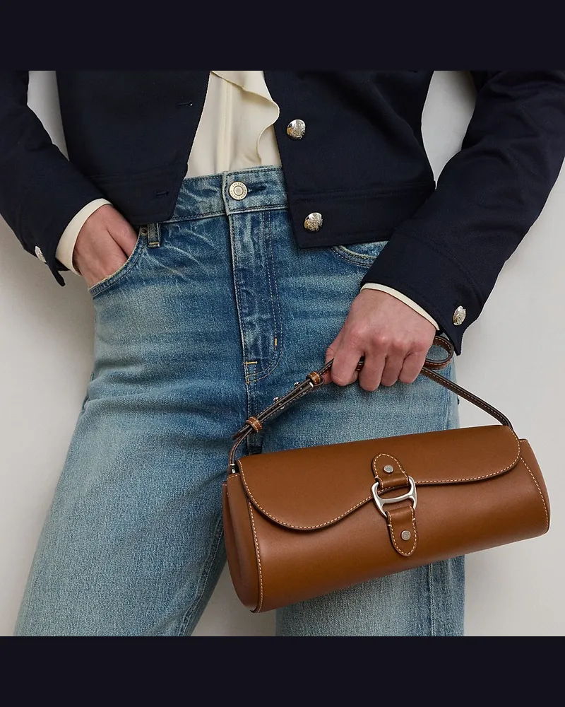Ralph Lauren Mittelgroße Ledertasche Tasha Brown