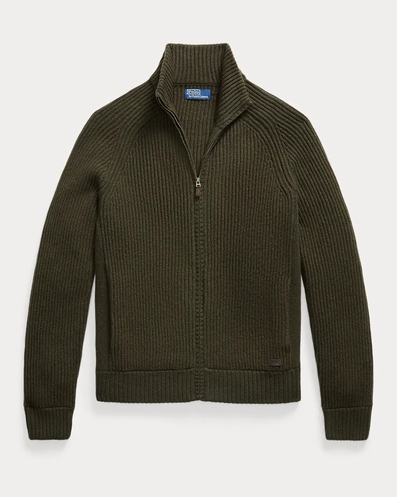 Ralph Lauren Strickjacke aus Wolle und Kaschmir Green