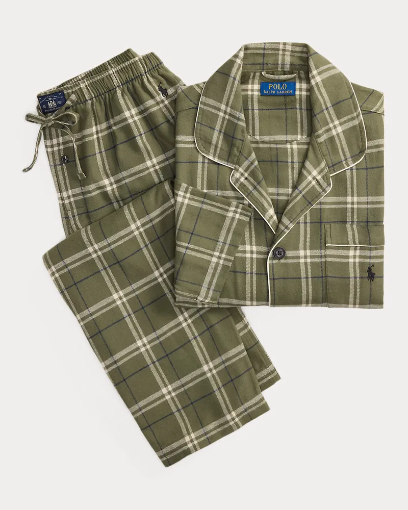 Ralph Lauren Karierter Pyjama aus Flanell Multi