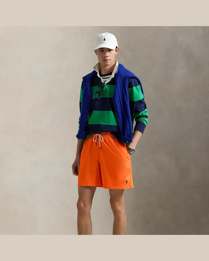 Ralph Lauren Klassische Badeshorts Traveler Orange