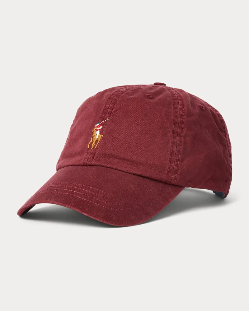 Ralph Lauren Baseballkappe aus Stretch-Baumwolltwill Red