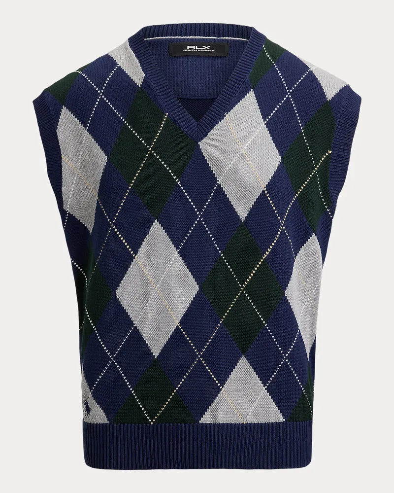 Ralph Lauren Big-Fit Performance-Argyle-Pullunder Green