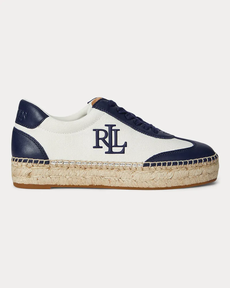 Ralph Lauren Espadrille-Sneaker Luize mit Nappaleder Tan