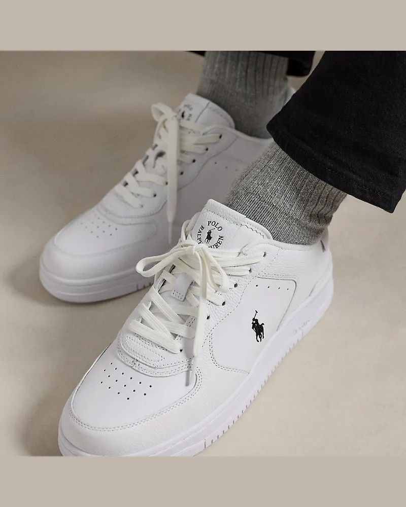 Ralph Lauren Leder-Sneaker Masters Court White