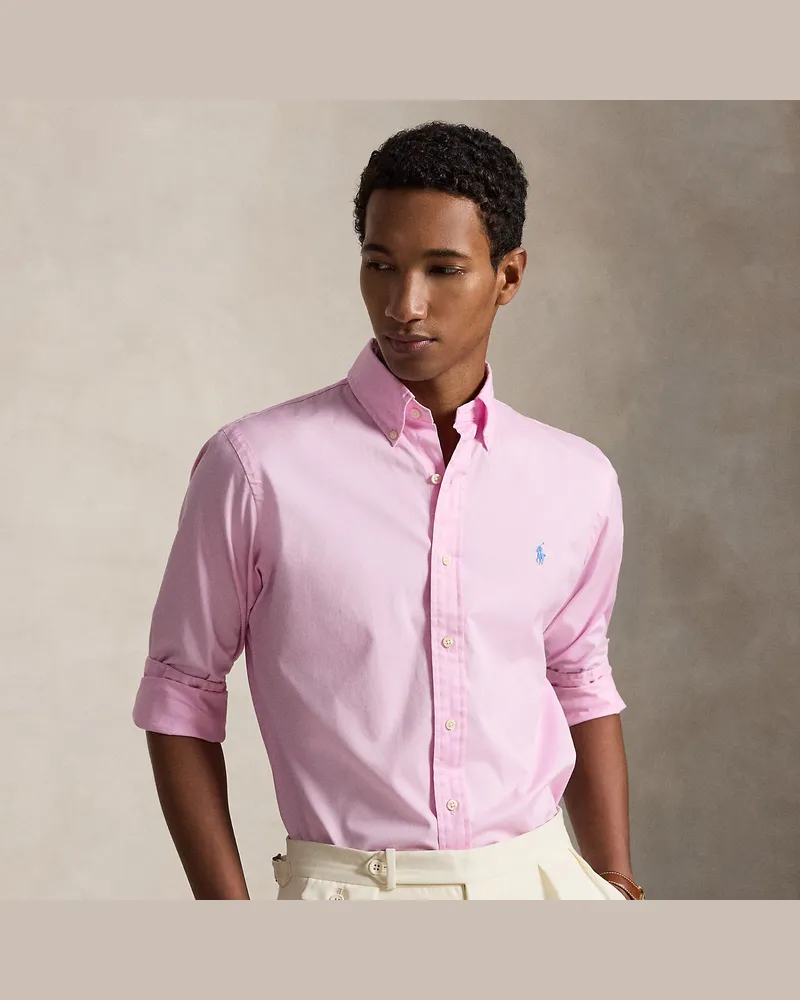 Ralph Lauren Custom-Fit Hemd aus federleichtem Twill Pink