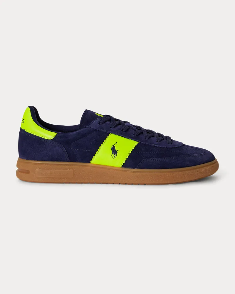 Ralph Lauren Sneaker Bedford aus Wildleder Blue
