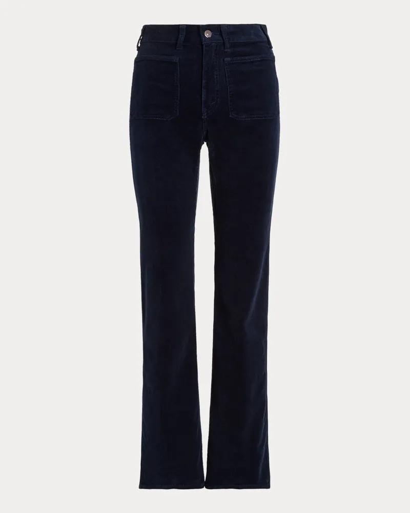 Ralph Lauren Bootcut-Hose aus Stretch-Kordsamt Blue