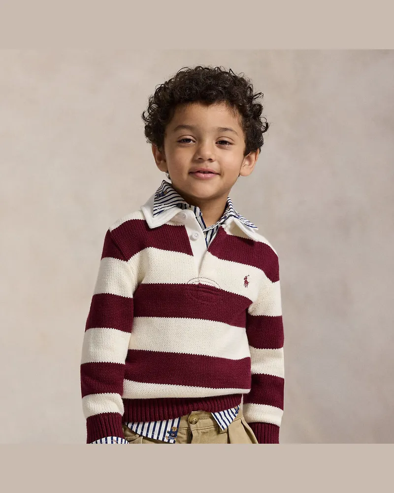 Ralph Lauren Gestreifter Rugbypullover aus Baumwolle Multi