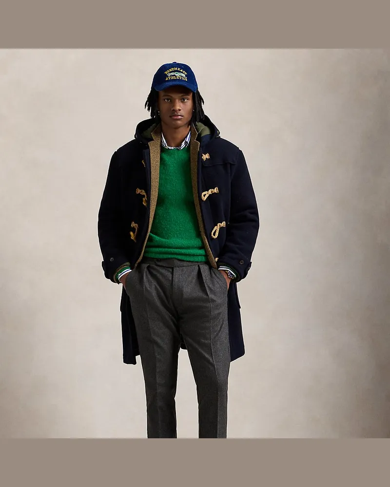 Ralph Lauren Hose aus Wollflanell mit Bundfalten Grey