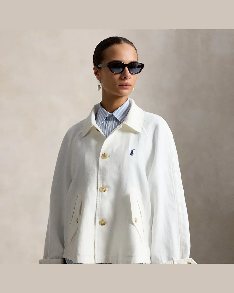 Ralph Lauren Leinenjacke White