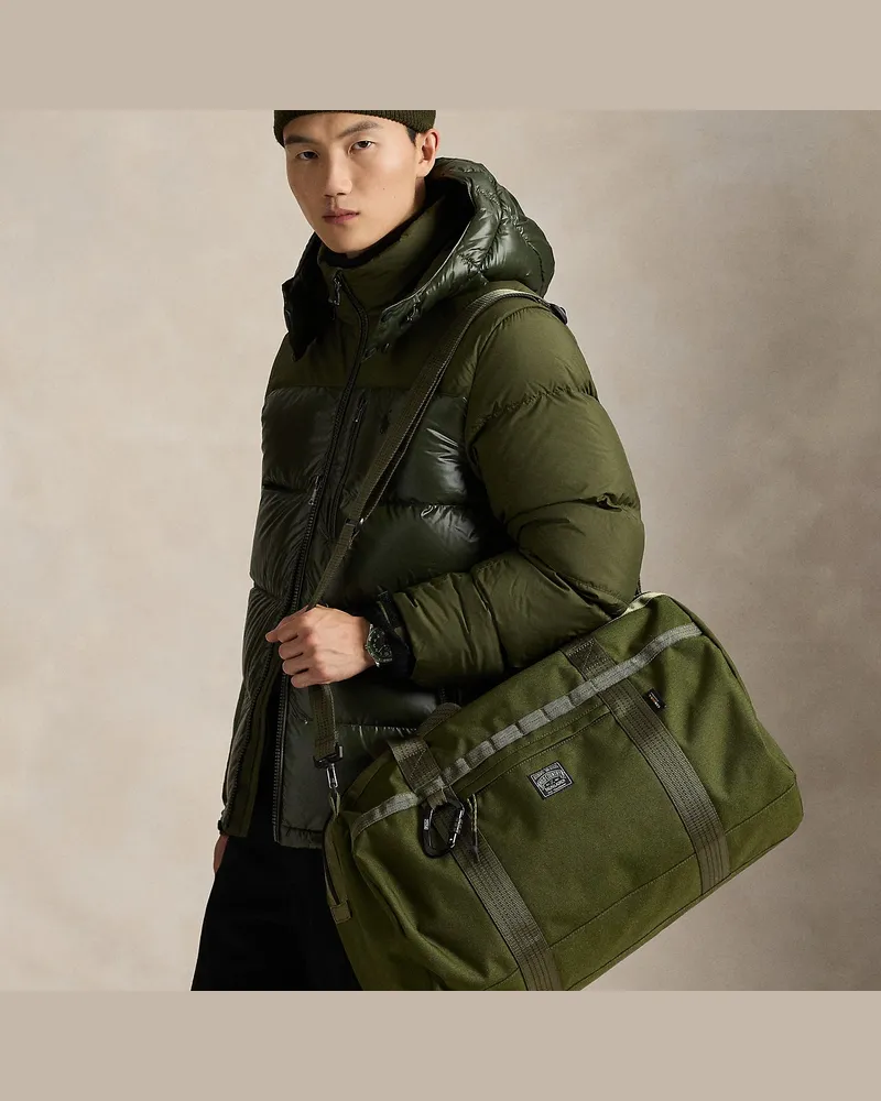 Ralph Lauren Outdoor-Reisetasche aus Nylon-Oxford Green