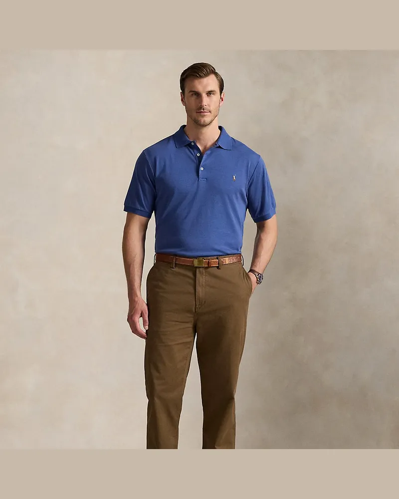 Ralph Lauren Große Größen - Poloshirt aus weicher Baumwolle Blue