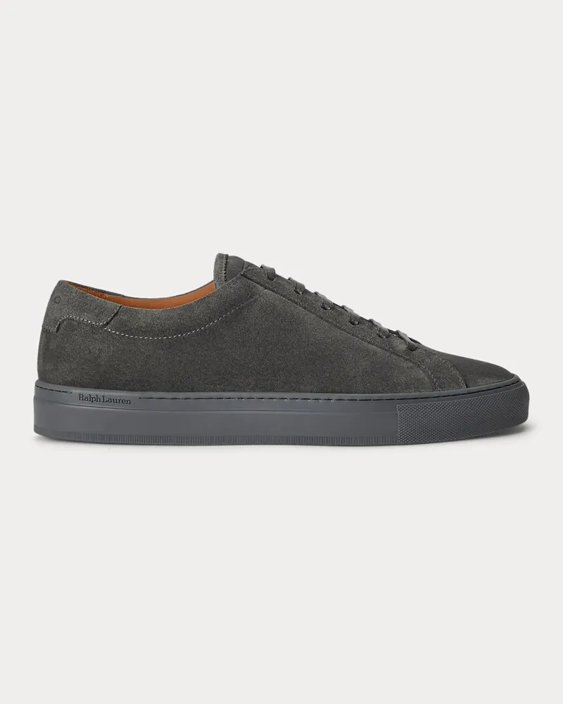 Ralph Lauren Sneaker Jermain aus Kalbswildleder Grey
