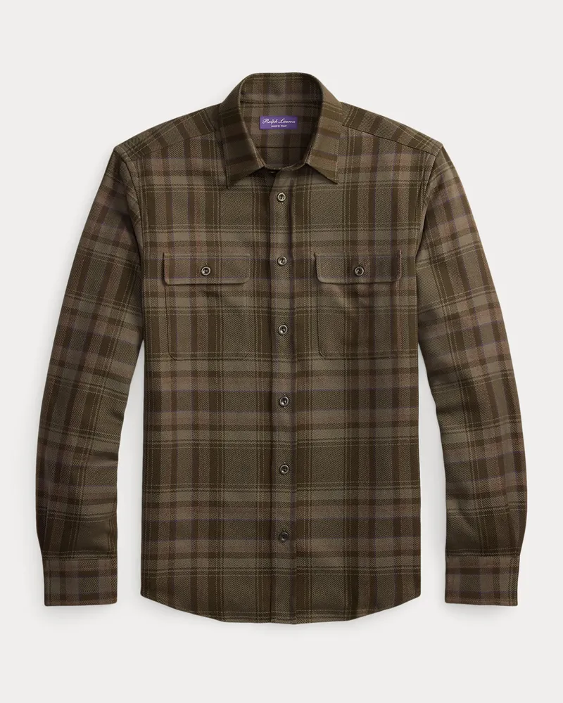 Ralph Lauren Kariertes Hemd aus Twill Green