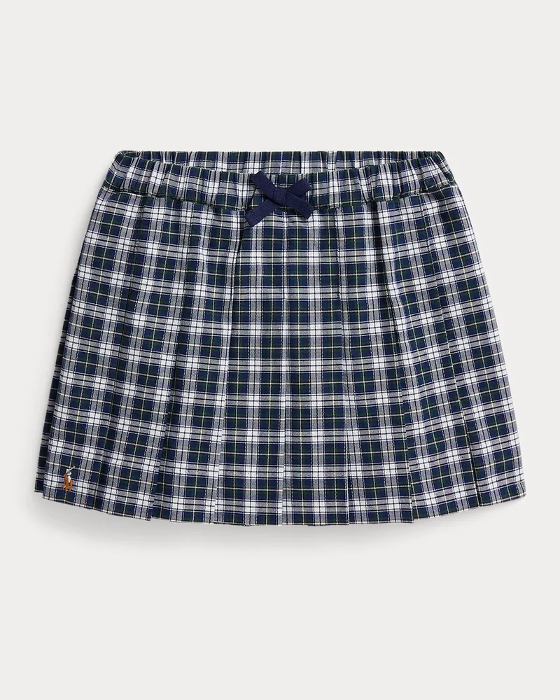Ralph Lauren Karierter Faltenrock aus Baumwolloxford Multi