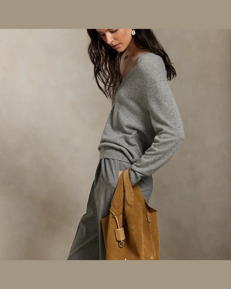 Ralph Lauren Mittelgroße Tragetasche Polo Play Brown