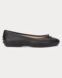 Ralph Lauren Ballerina-Loafer Jayna aus Narbenleder Black