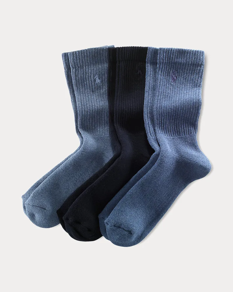 Ralph Lauren 3er-Pack Crew-Socken Multi