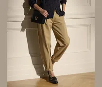 Baumwoll-Chinohose Fallon mit Falten