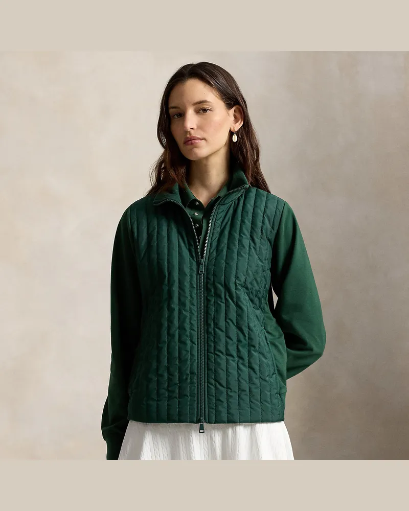 Ralph Lauren Verkürzter Hybrid-Pullover Green