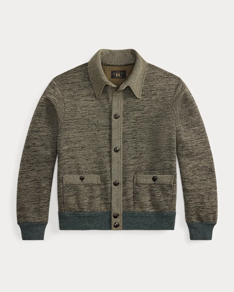 Ralph Lauren Melierter Cardigan aus Baumwollmischung Grey