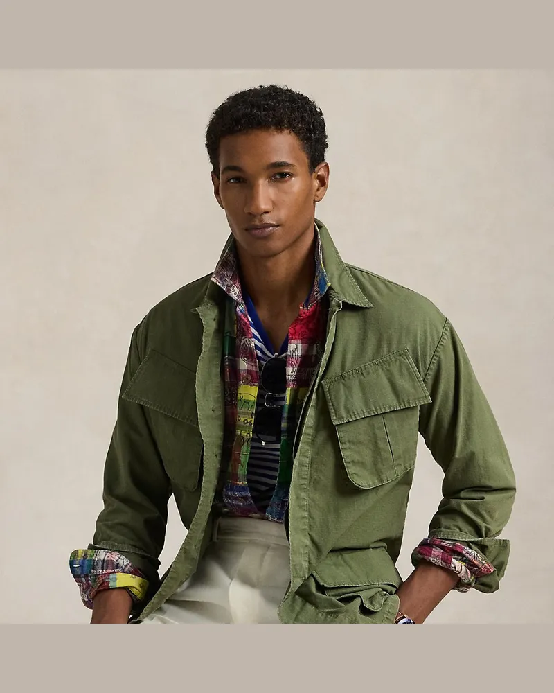Ralph Lauren Utility-Hemdjacke aus Ripstop Green