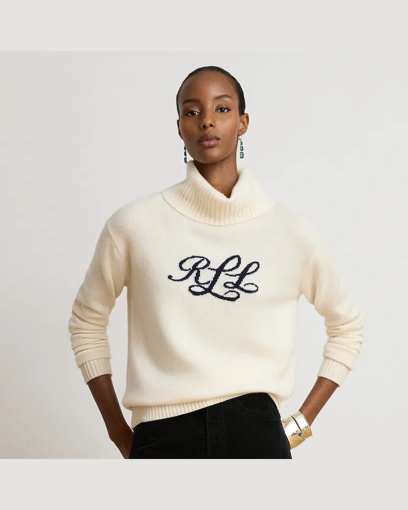 Ralph Lauren Rollkragenpullover aus Kaschmir Cream