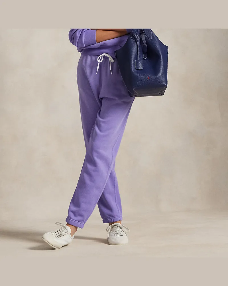 Ralph Lauren Leichte Fleece-Jogginghose mit Tunnelzug Purple