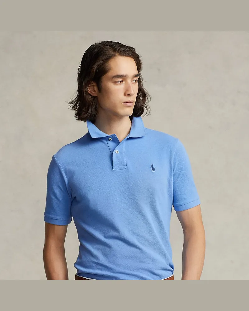 Ralph Lauren Slim-Fit Poloshirt aus Piqué Blue