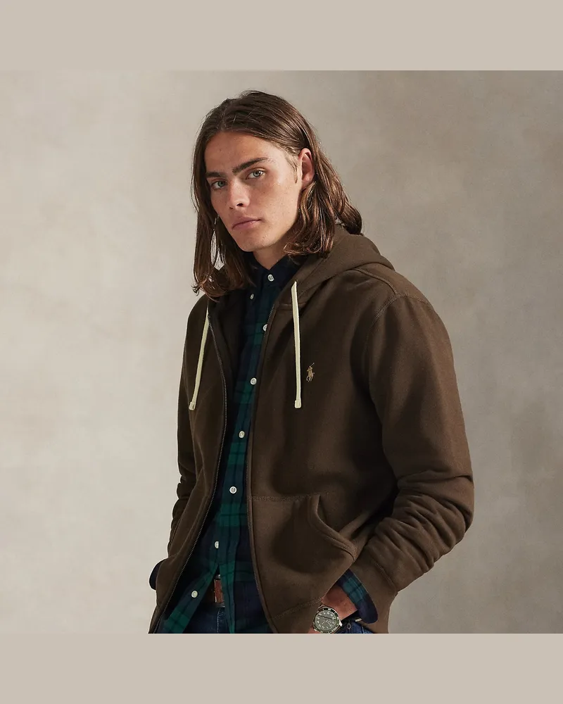 Ralph Lauren Die RL-Kapuzenjacke aus Fleece Brown