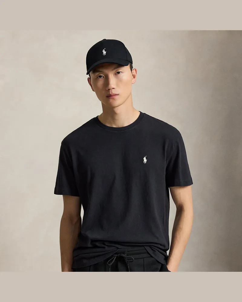 Ralph Lauren Classic-Fit T-Shirt aus Jersey Black