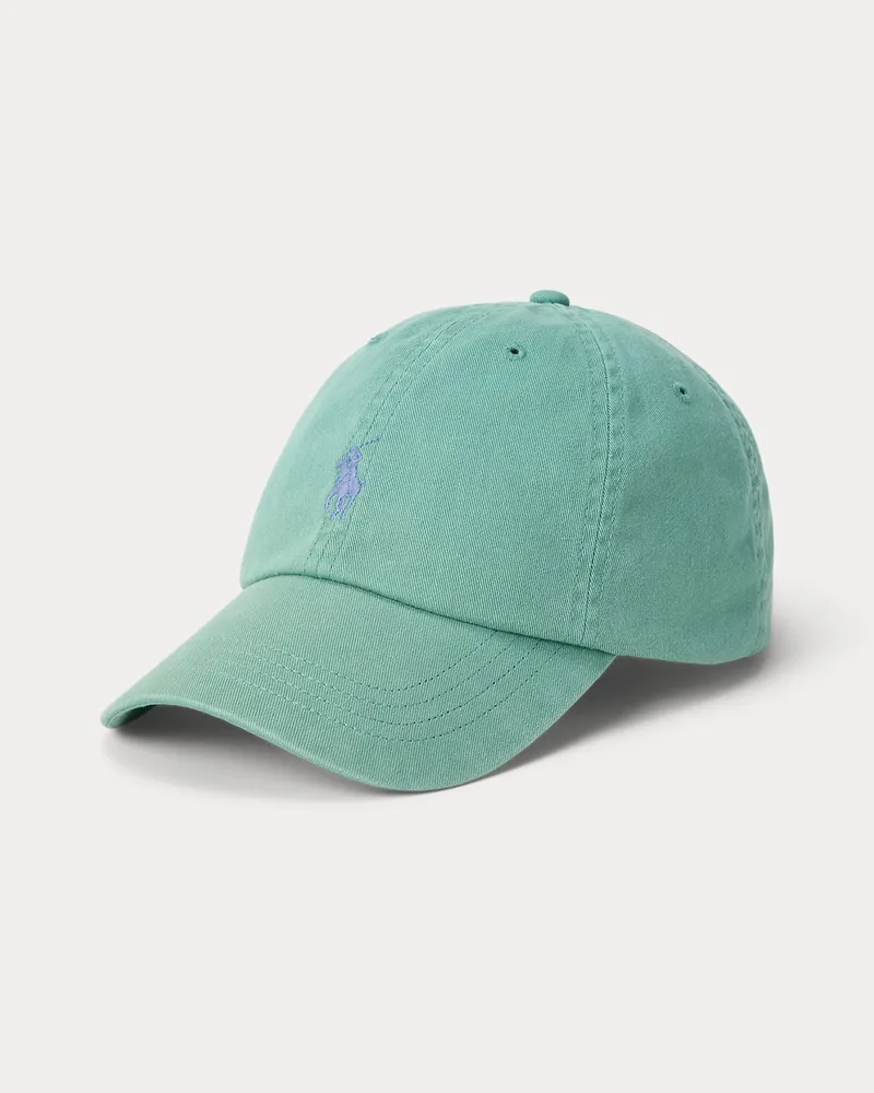 Ralph Lauren Klassische Baumwollchino-Baseballkappe Green