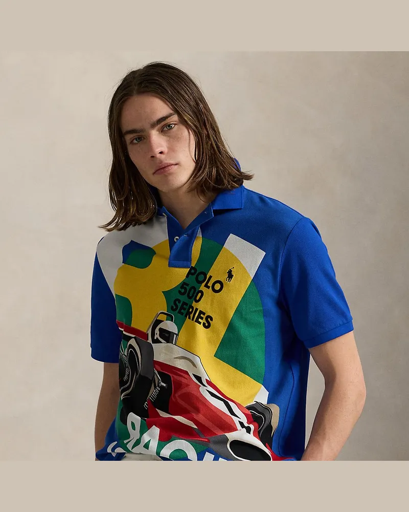 Ralph Lauren Classic-Fit Piqué-Poloshirt mit Grafik Multi