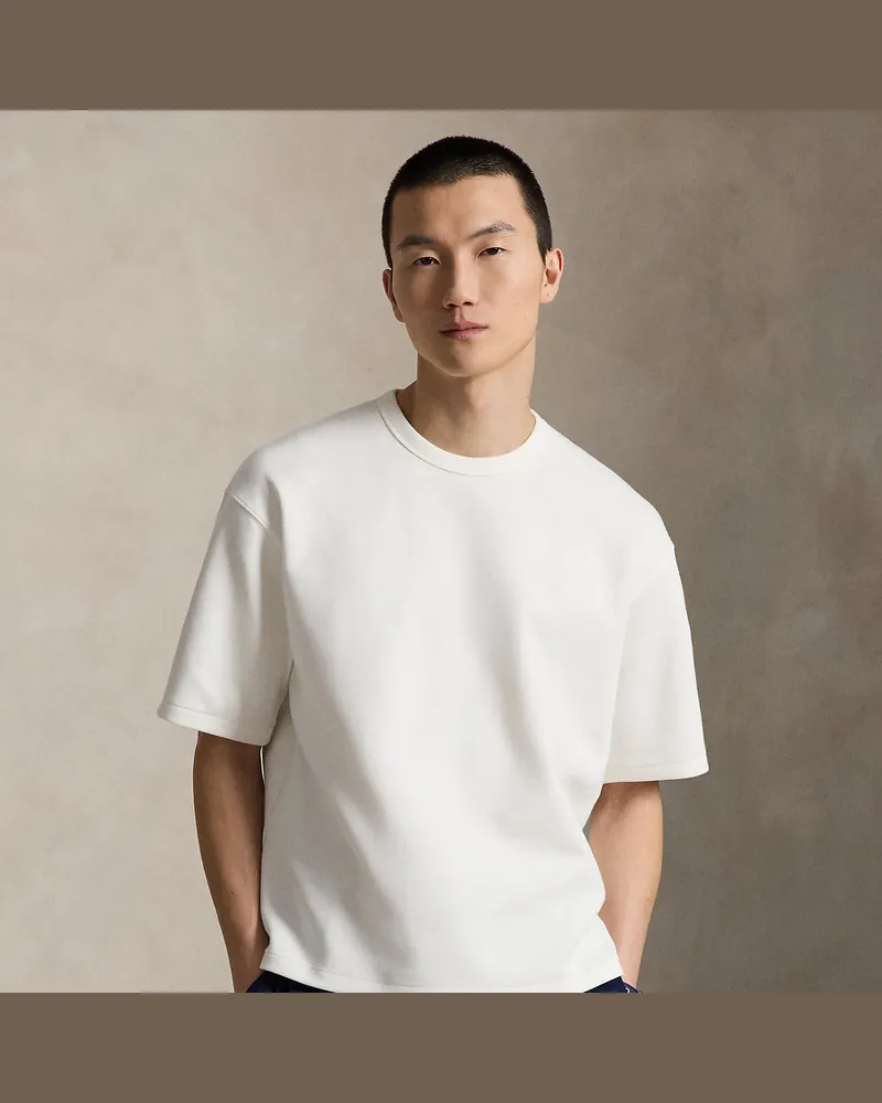 Ralph Lauren Doppellagiges Relaxed-Fit T-Shirt White