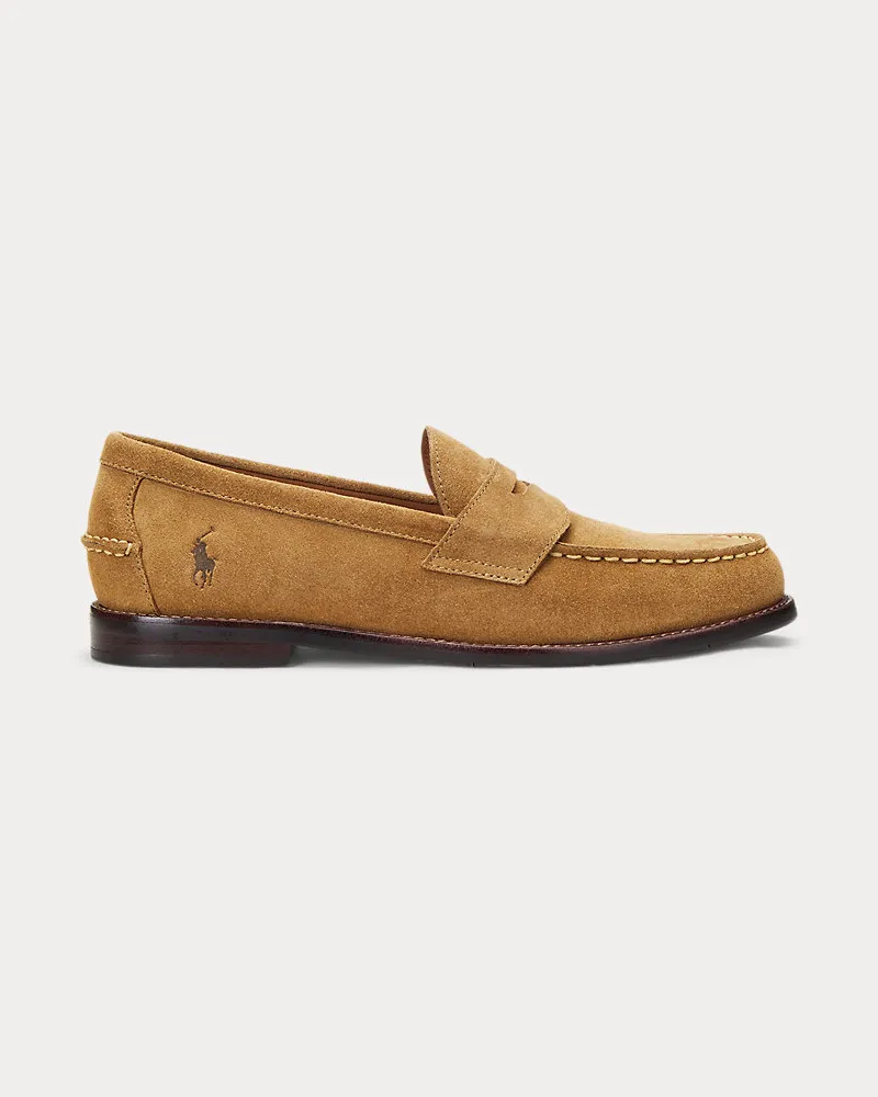 Ralph Lauren Pennyloafer Alston aus Wildleder Tan
