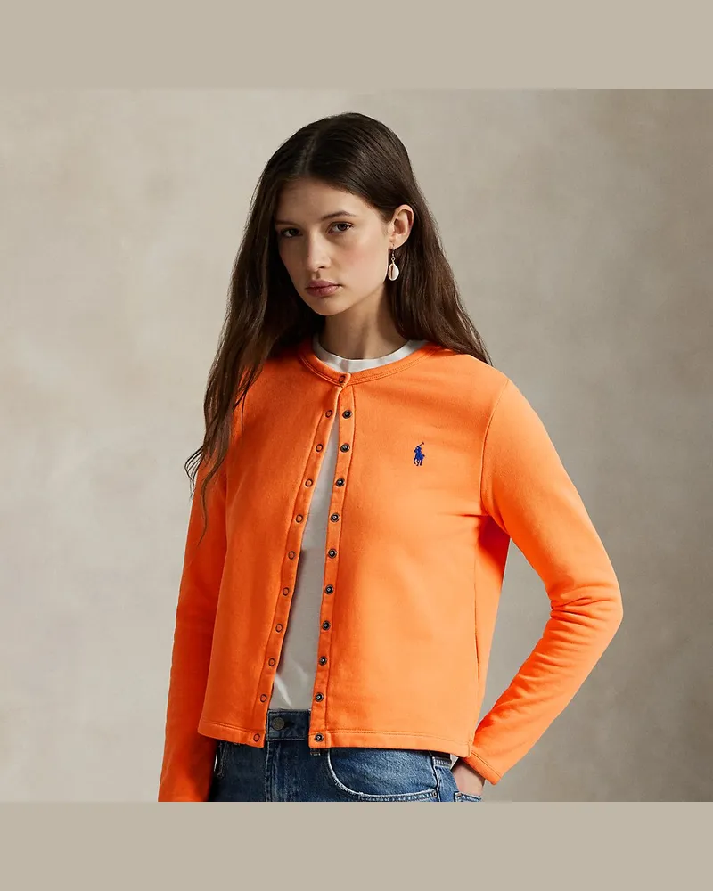 Ralph Lauren Strickjacke aus French-Terry Orange