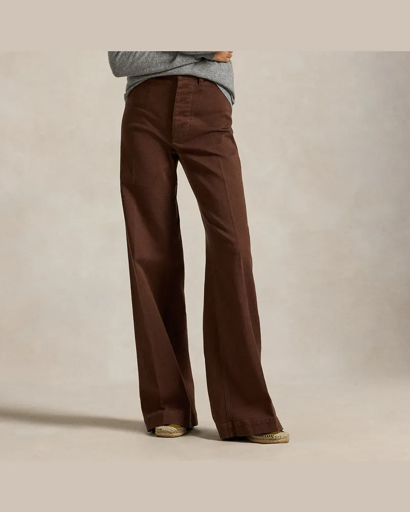 Ralph Lauren Hose Beaton aus Stretch-Baumwolle Brown