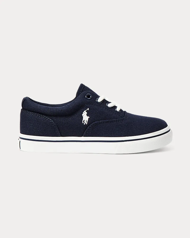 Ralph Lauren Segeltuch-Sneaker Keaton Blue
