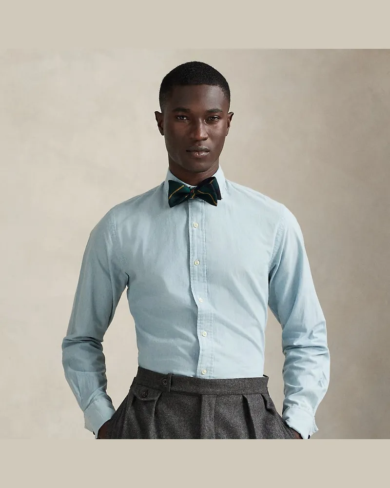 Ralph Lauren Custom-Fit Hemd mit Umschlagmanschetten Blue