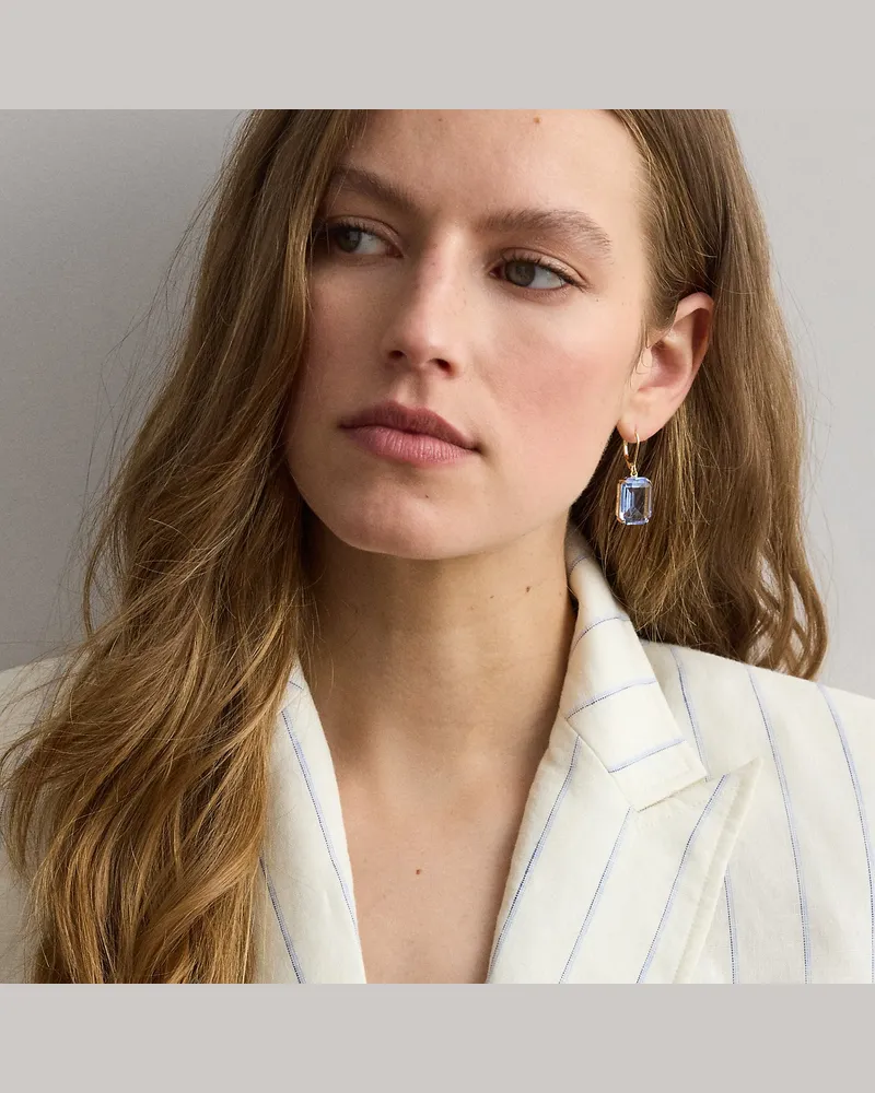 Ralph Lauren Vergoldete Ohrringe mit Ziersteinen Gold