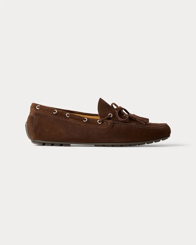 Ralph Lauren Wildleder-Mokassin Harold mit Quasten Brown