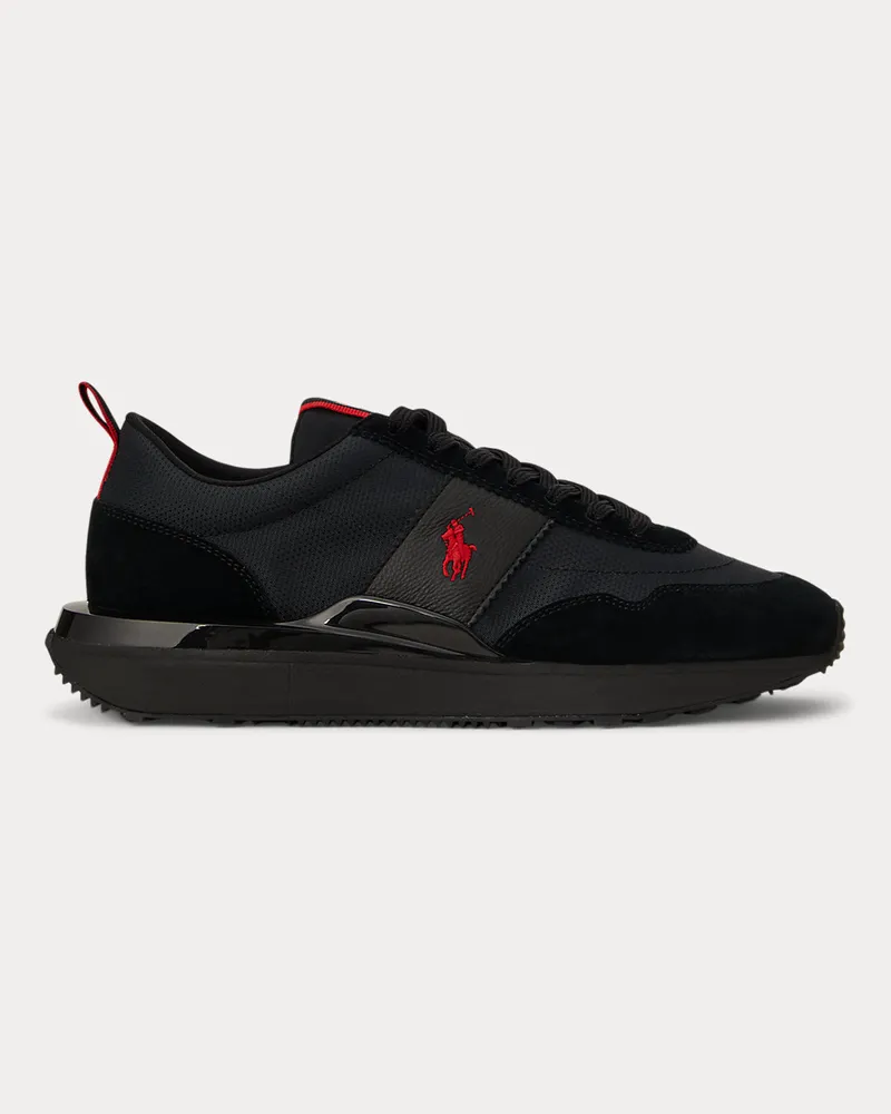 Ralph Lauren Wildleder-Oxford-Sneaker Train 89 Black